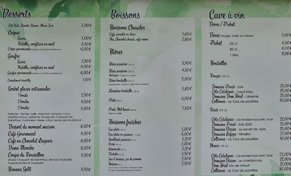 La Guinguette de Clairfont - Menu Image 1